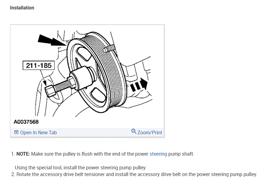 Power Steering Pump Replacement Instructions Please? How Many