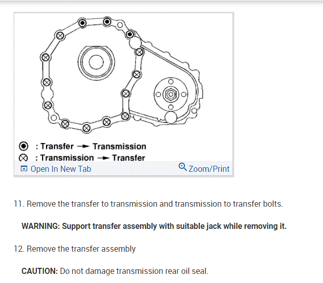 Transfer Case Replacement Instructions Please? I Am Needing to