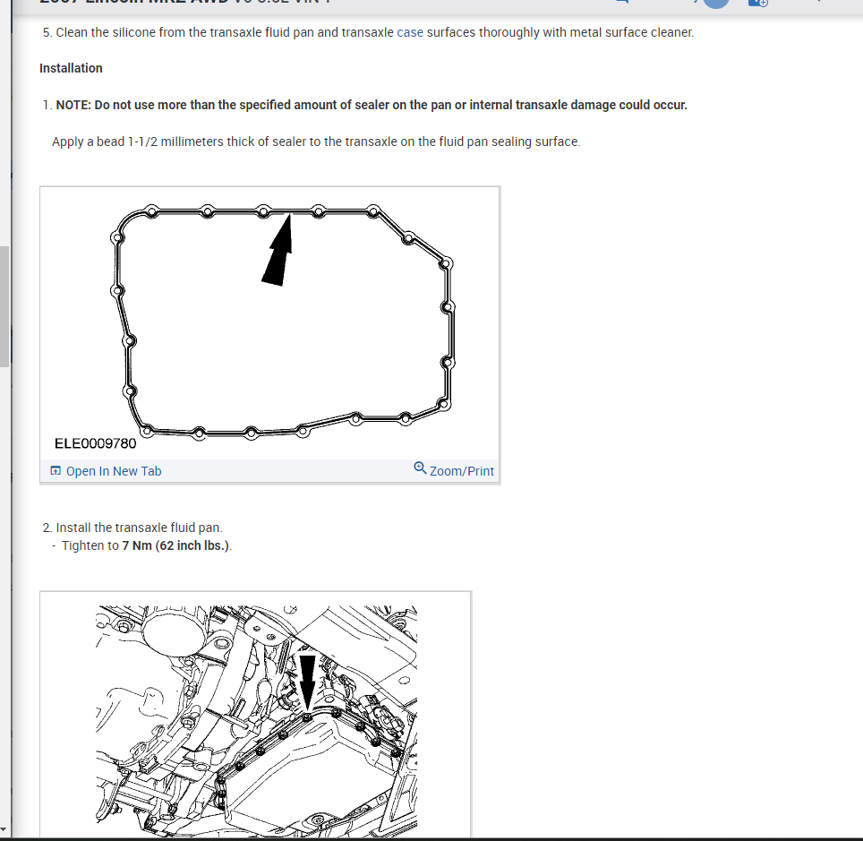 Location of the Transmission Filter How to Remove and Reinstall