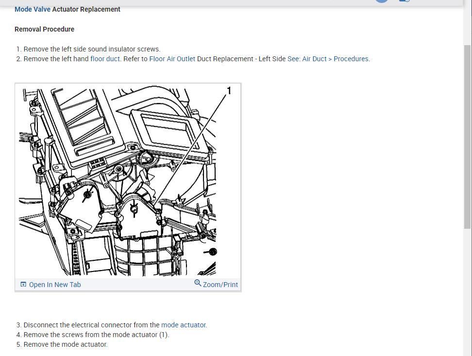 Air Door Actuator Not Working Properly My Heater and A/C Work but...