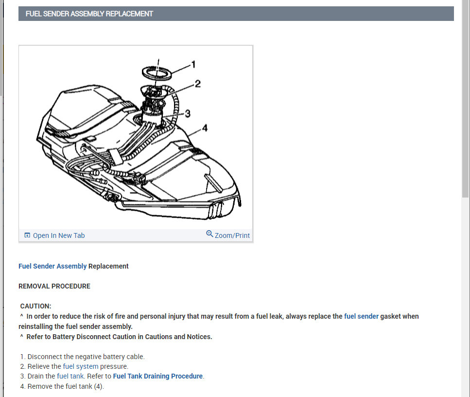 Humming Noise From Fuel Tank Then Engine Shuts Off