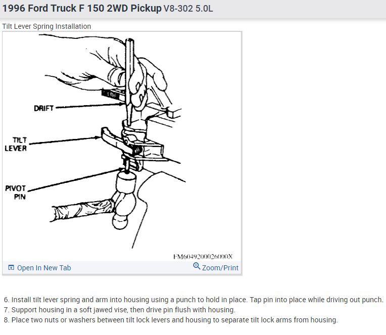 How to Replace the Steering Column with Tilt Wheel?