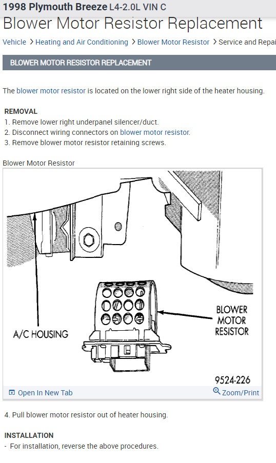Blower Motor Only Works on Highest Setting?