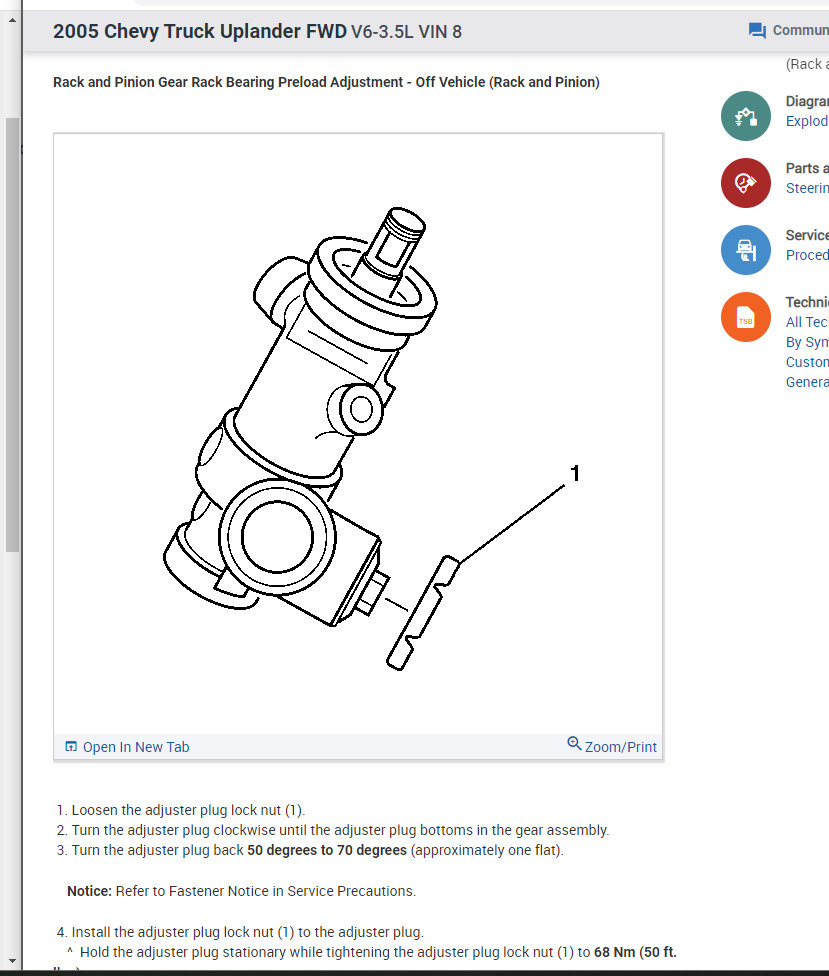 Steering Wheel Has Play Play in the Steering Wheel. I Can'...