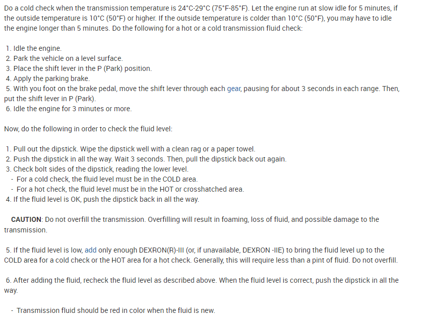 Transmission Shifting Hard When Cold the Truck Listed Above Is a