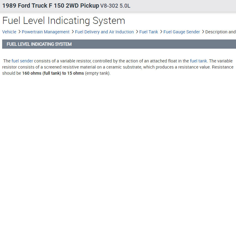 Fuel Gauge Not Working Properly Gauge Jumps About 1/4 When Key