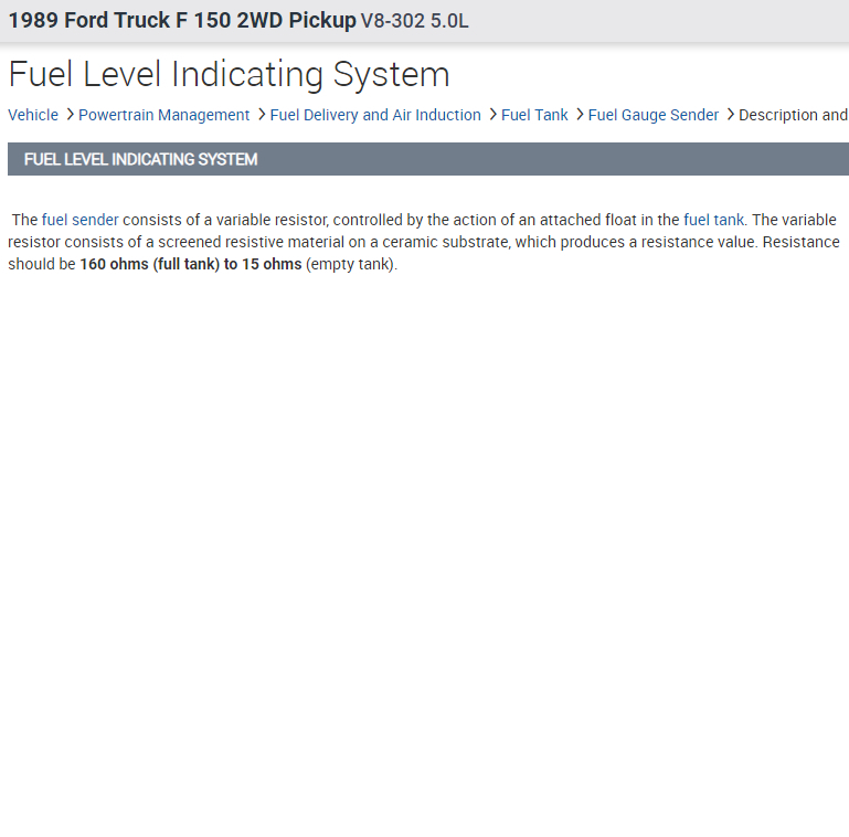 Fuel Gauge Not Working Properly Gauge Jumps About 1/4 When Key