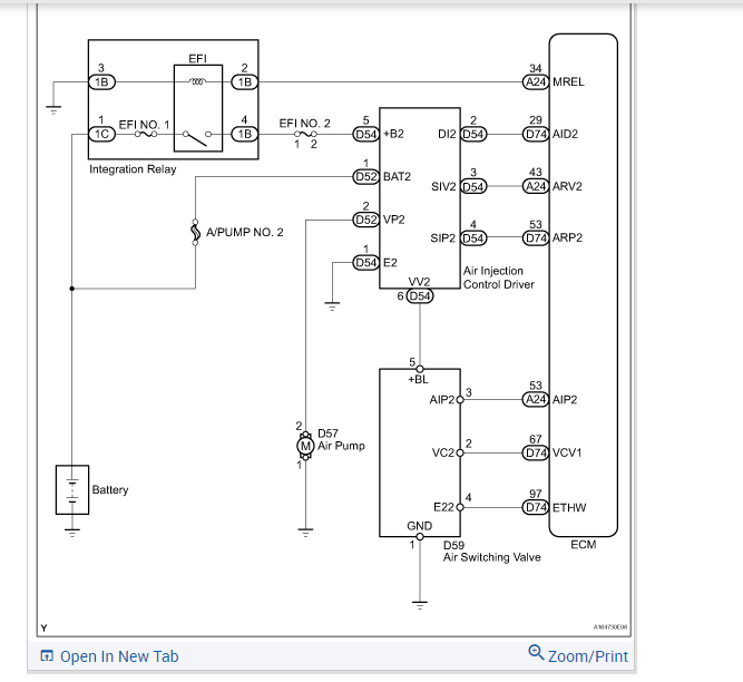 Code P0419, Secondary Air Injection System Relay "B" Circuit