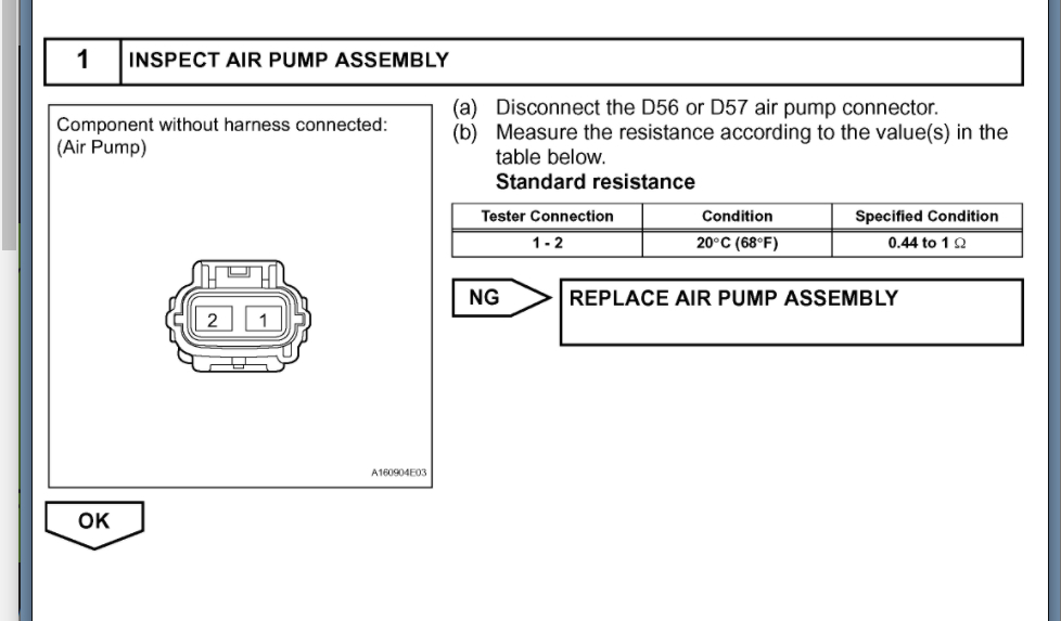Code P0419, Secondary Air Injection System Relay "B" Circuit