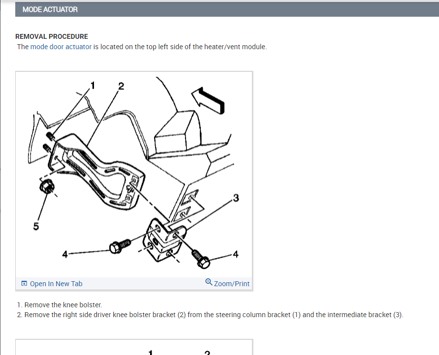 Blend Door Not Working Properly When I Turn My Mode Switch From