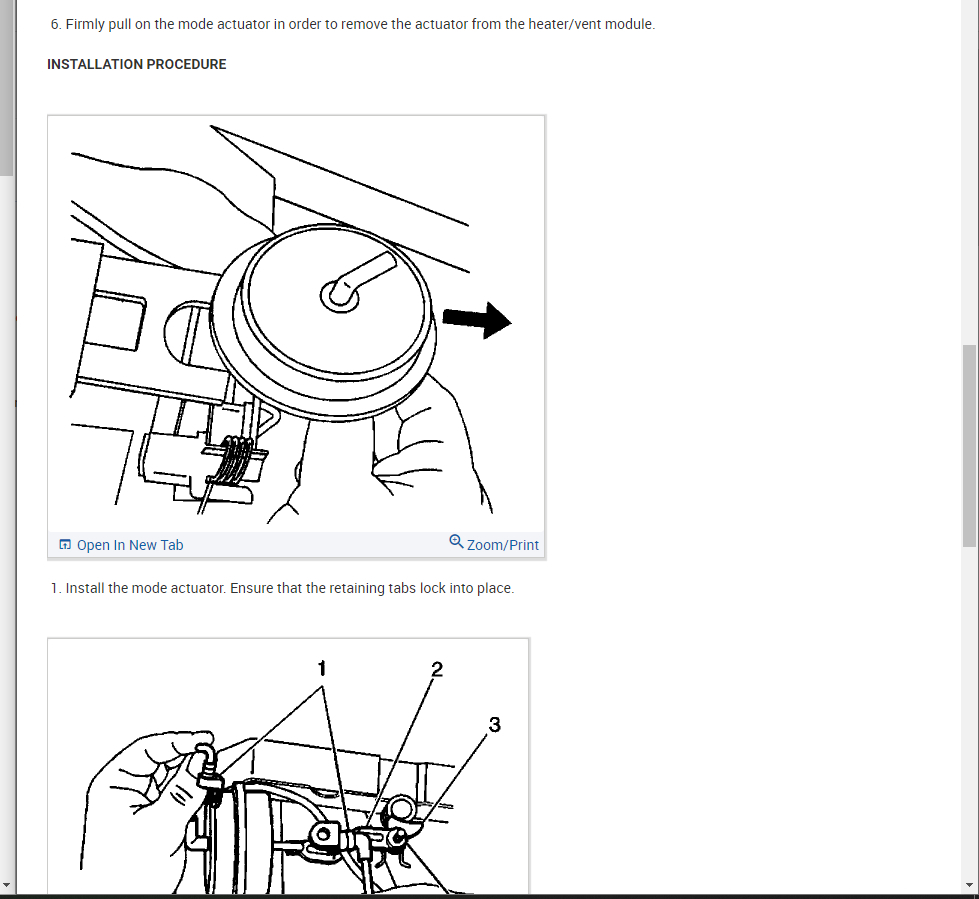 Blend Door Not Working Properly When I Turn My Mode Switch From