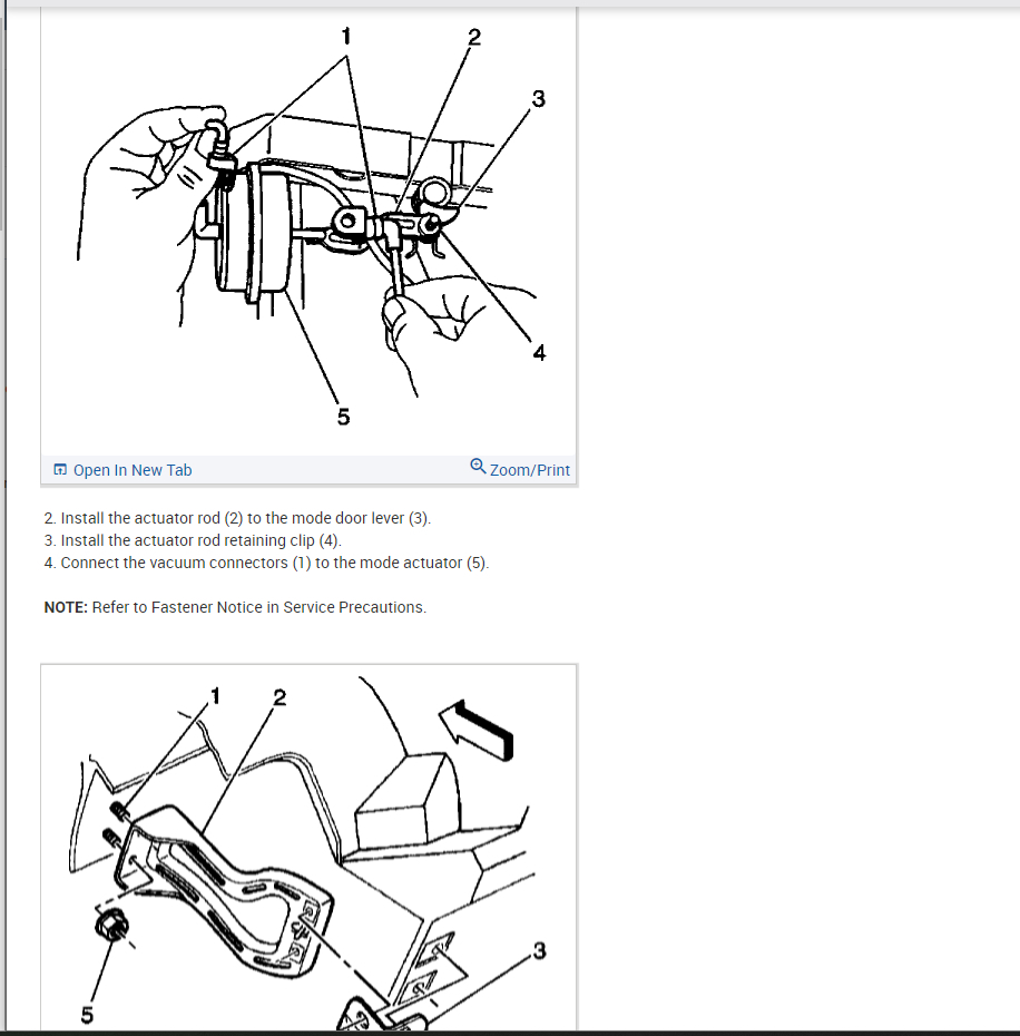 Blend Door Not Working Properly When I Turn My Mode Switch From