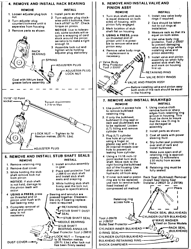 Do You Have any Instructions/info on How to Replace Seals for Rack...