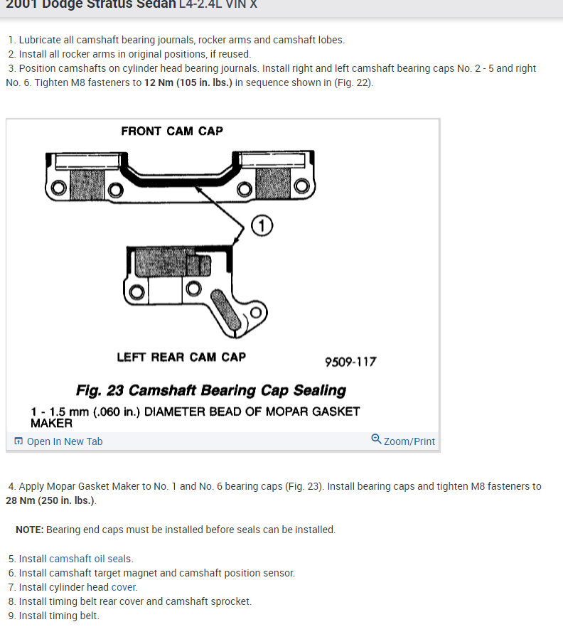 Cam Seals Are Leaking? I Was Told That the Cam Seals Are Leaking...