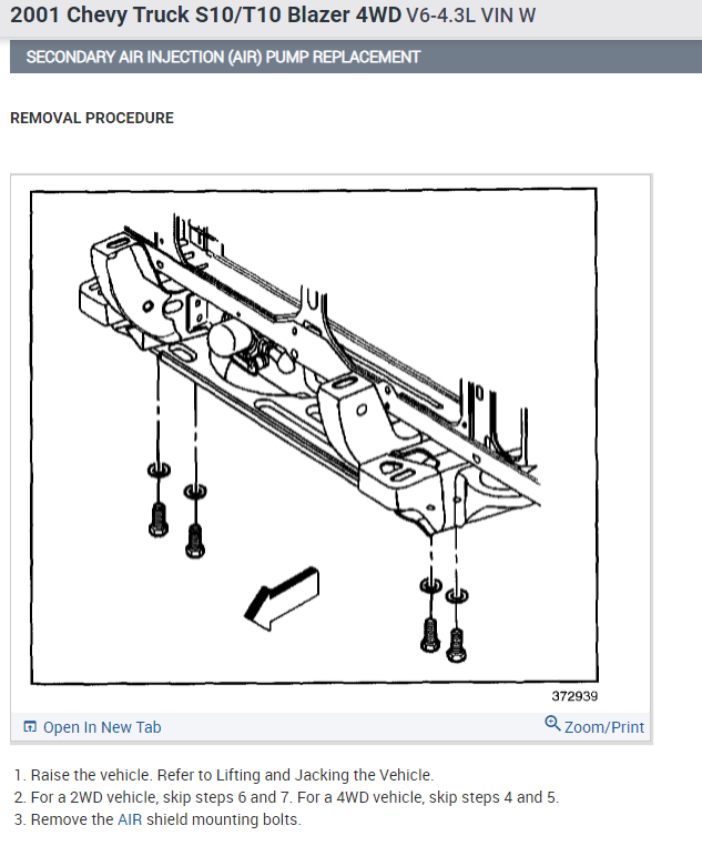 Secondary Air Injection System Malfunction? What Is a Secondary
