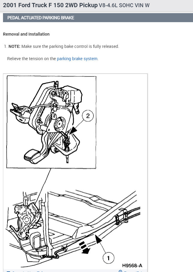 Parking Brake Adjustment I Cant Figure Out How to Tighten It and