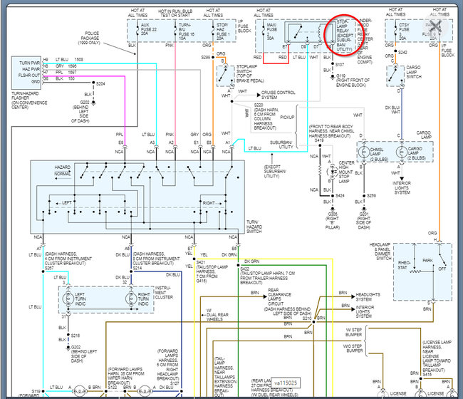 Brake Light Relay? the Brake Relay Is Not in Relay Box Under Hood...