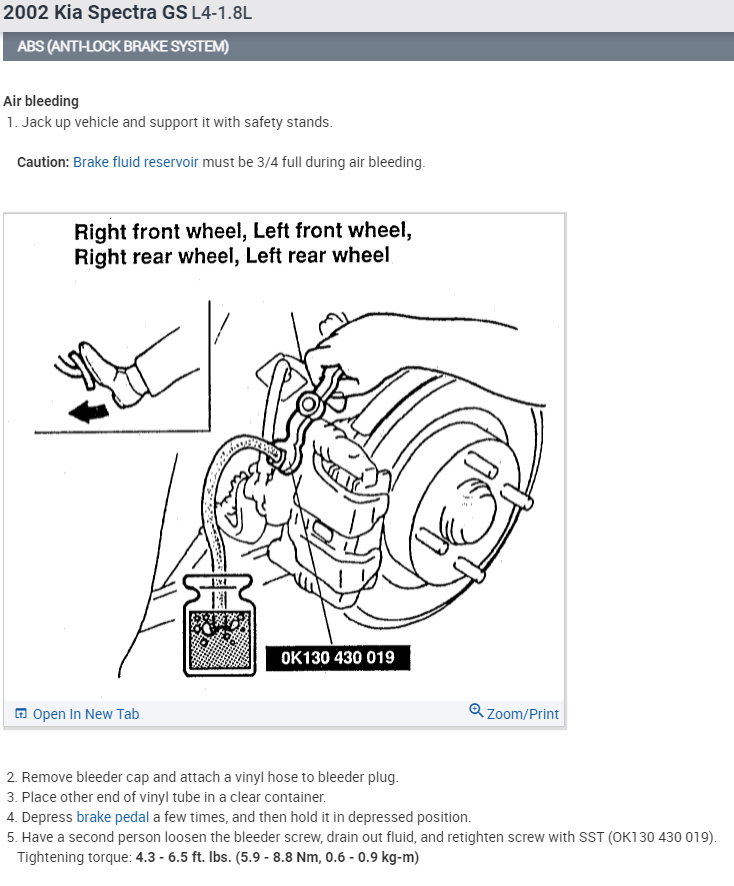How Do You Bleed the Brakes on a 2002 Kia Spectra