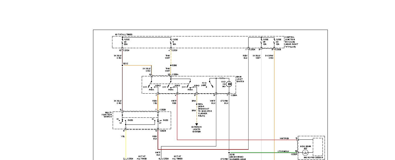 Headlight Diagram for 06 F150: Need the Headlight Wiring ... ford f 150 headlight wiring diagram 