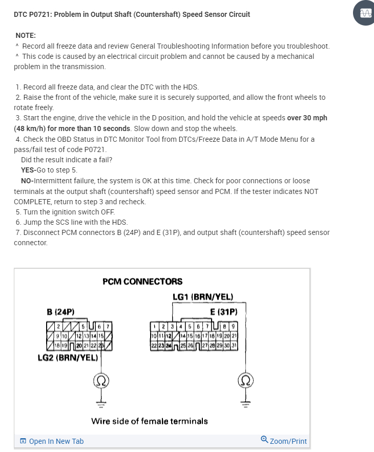 Transmission Not Shifting Here Are the Codes I Have Po134 P2251
