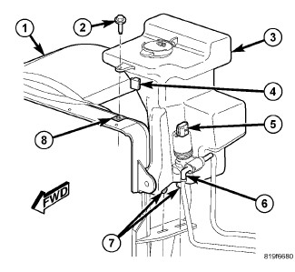 REPAIR: MY 2009 4DR JEEP WRANGLER WINDSHIELD WASHER TANK IS ...