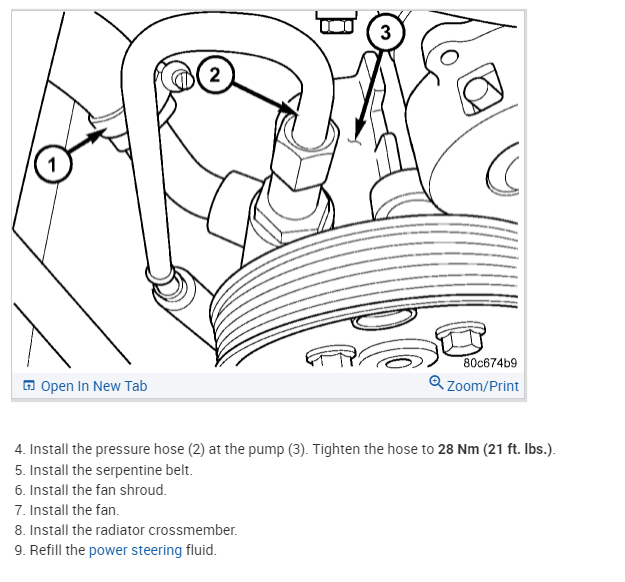 Replacing Power Steering High Pressure Line Hi, I Want to Change