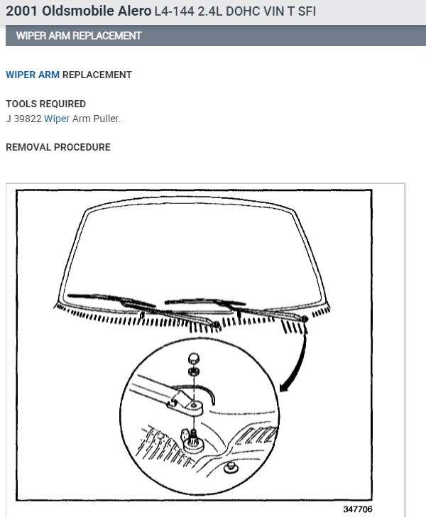 How to Reset Windshield Wiper Timing? the Arm That Is Connected