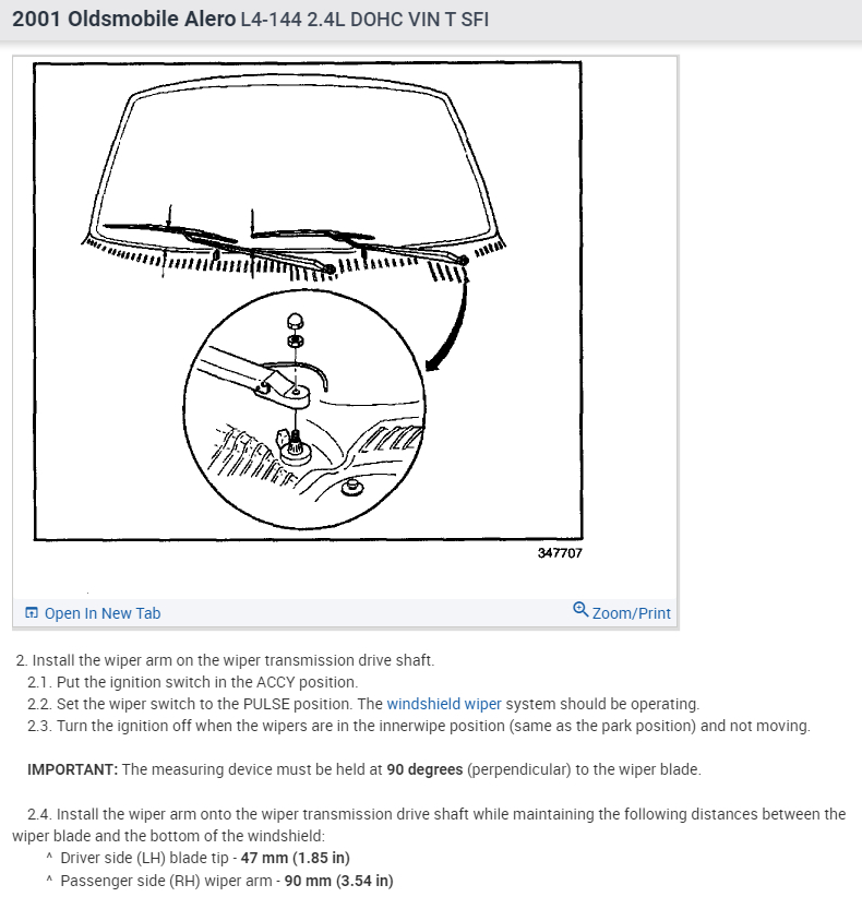 How to Reset Windshield Wiper Timing? the Arm That Is Connected