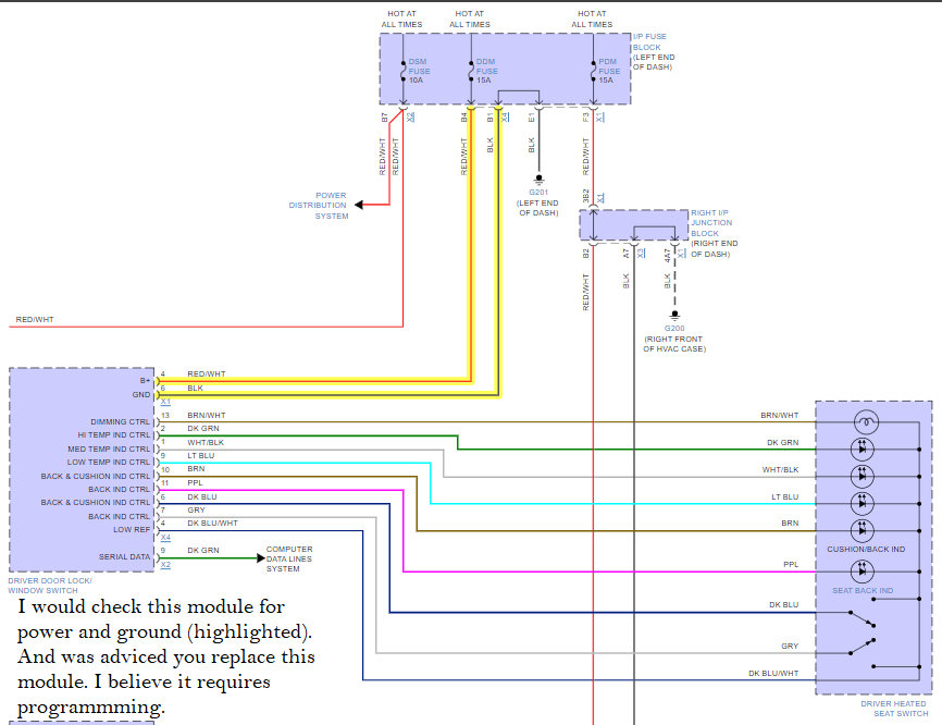 Power Seat Not Working My Driver Side Power Seat Does Not Work.