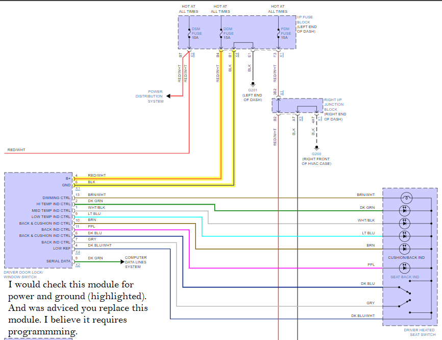 Power Seat Not Working My Driver Side Power Seat Does Not Work.