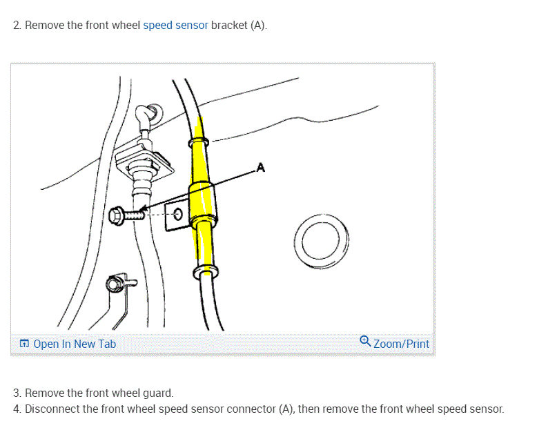 Where Does the Right Front ABS Sensor Wire Connect?