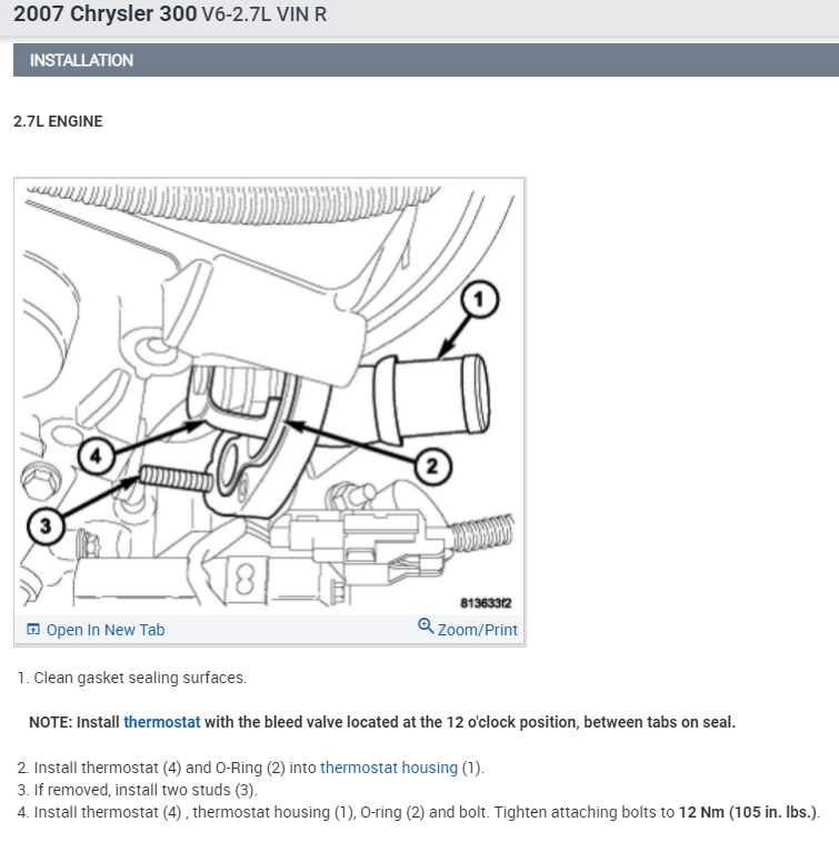 Thermostat Does a Chrysler 300 V6 3.5 Engine Have Thermostat if