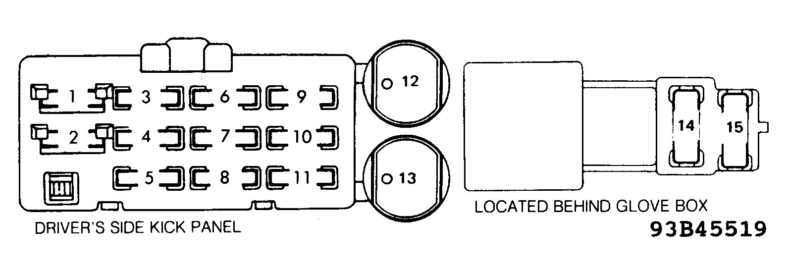 1988 Toyota Pickup Fuse Box Diagram