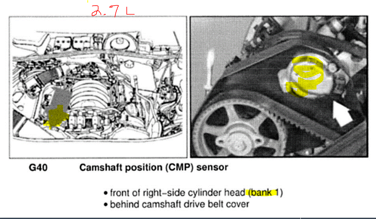 Code P0342, Camshaft Position Sensor Location Needed