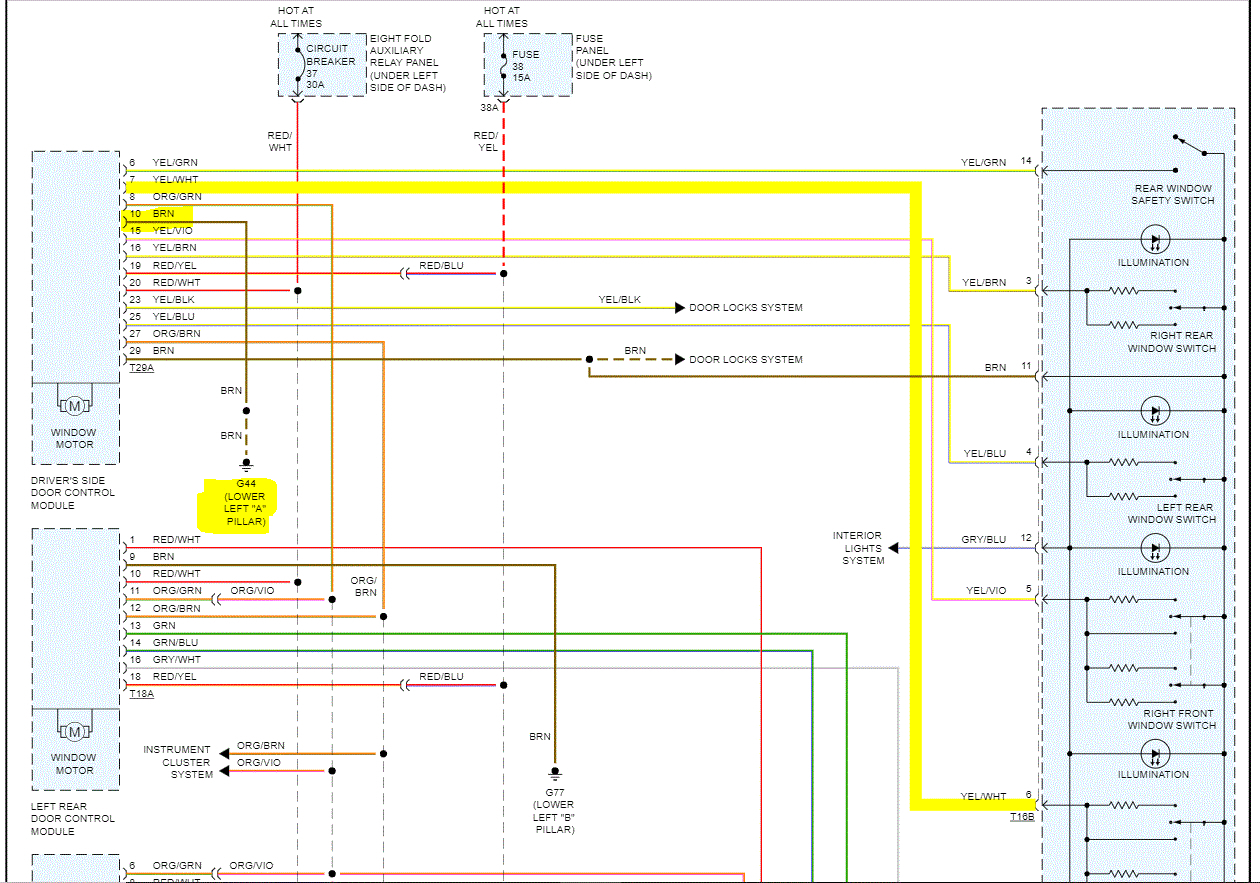 Driver's Door Window Does Not Work