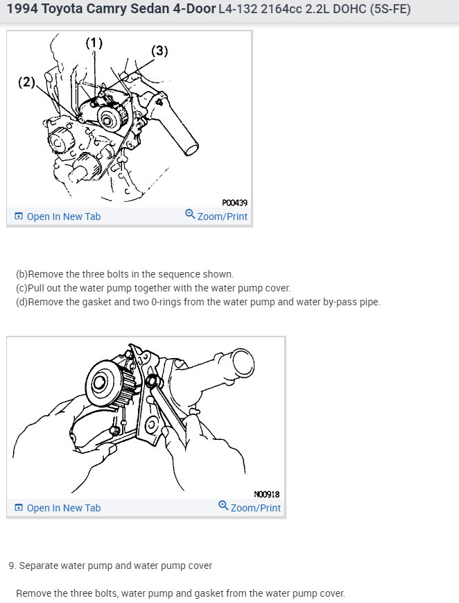How to Replace the Water Pump? I Need Instructions on How to