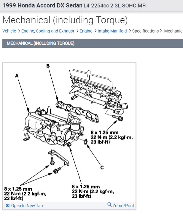 Intake Torque Specs What Are the Torque Specs on the Intake