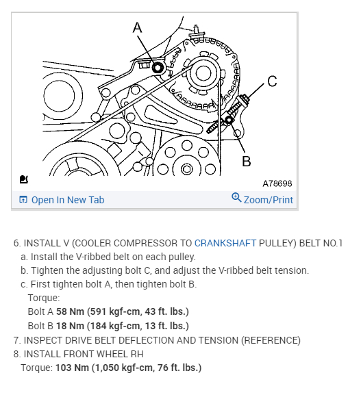 Alternator Belt Squeaking Sound Vehicle Was Squeaking Every Time