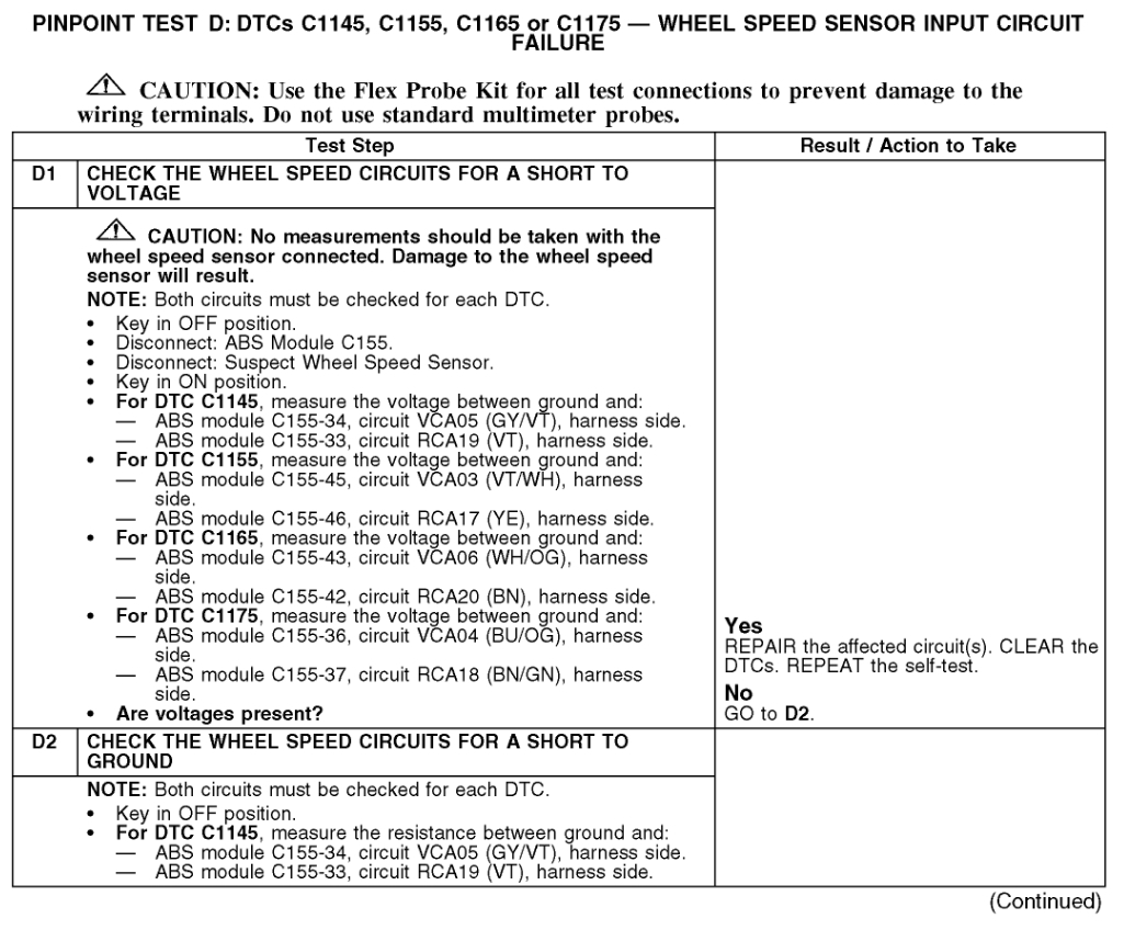 After Replacing All Four Tires the ABS Activates Turning Left and