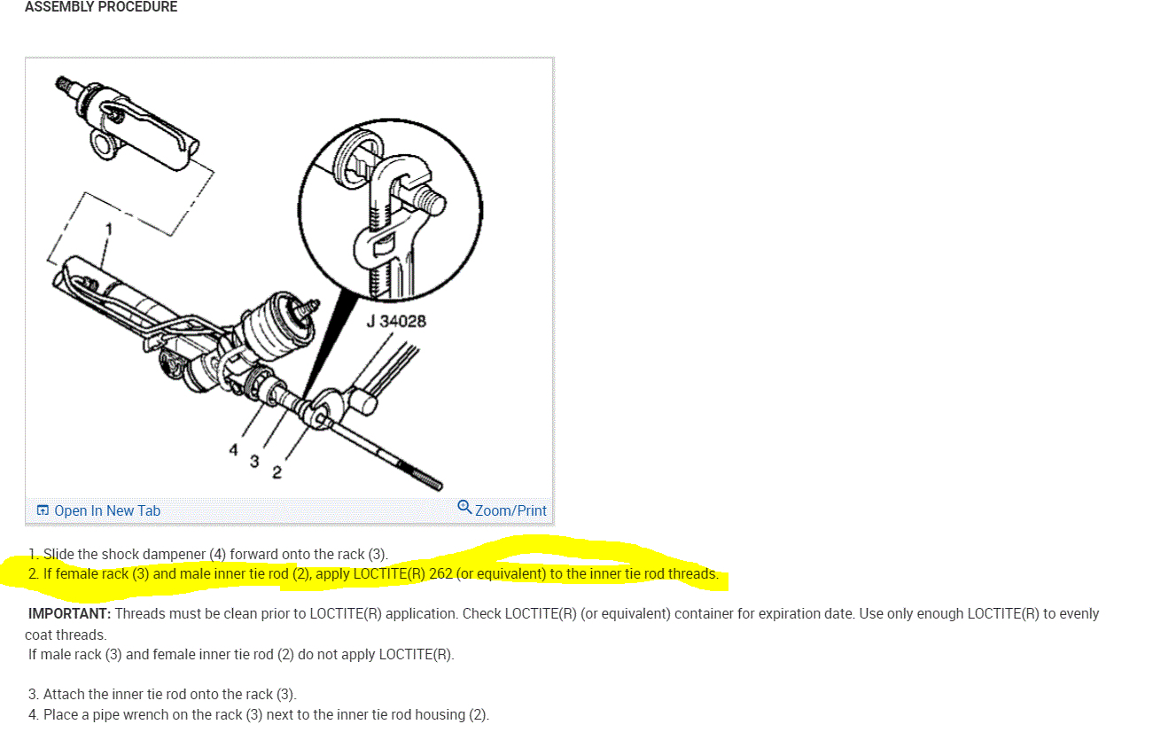 What Are the Inner Tie Rod Torque Specs?