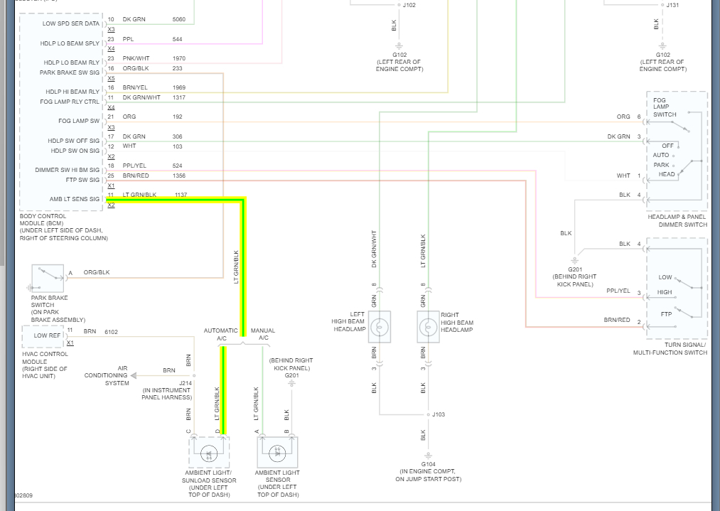 Auto Headlights Not Working Properly upon Starting the Vehicle,