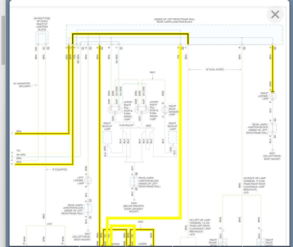 Rear Running Lights Not Working Recently Noticed That My Rear
