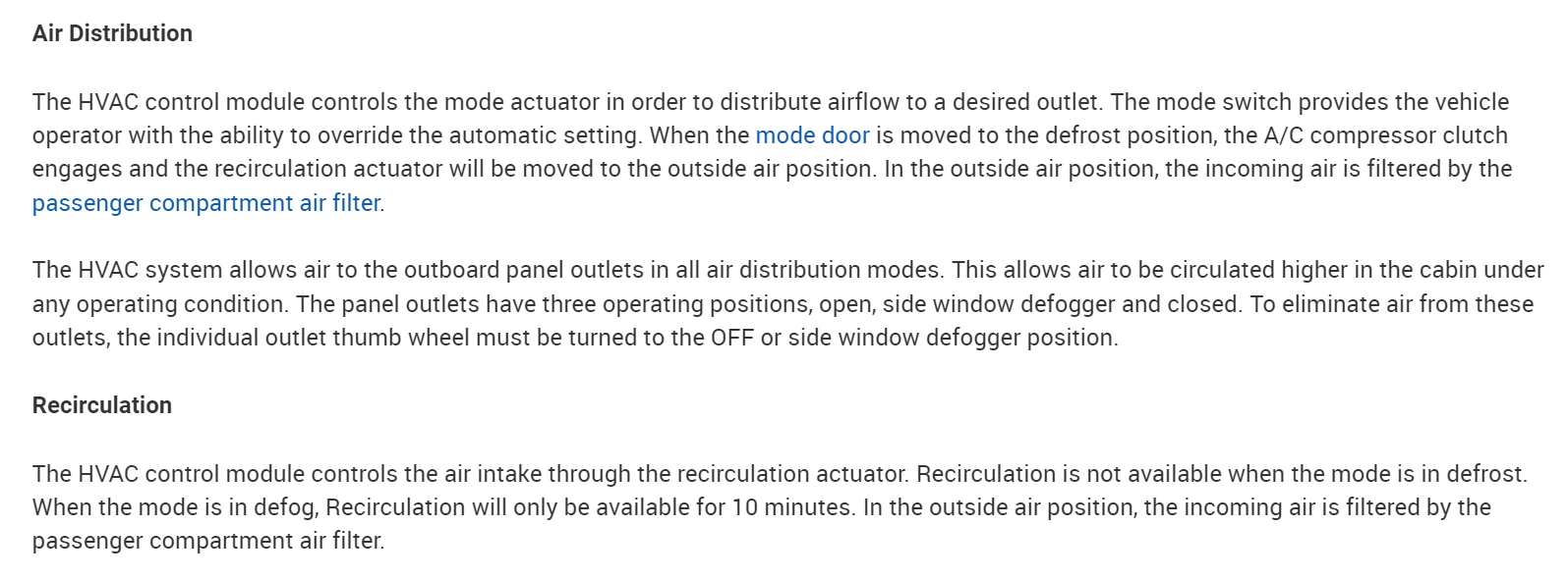 Where Is the HVAC Fuse Located? the Car Listed Above Is a Coupe.