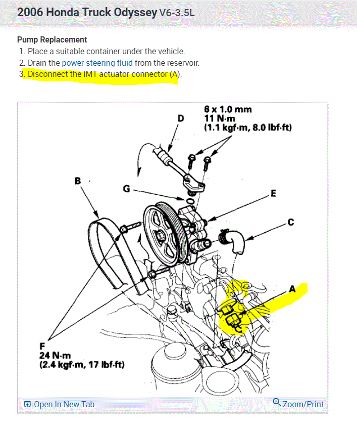 Power Steering Pump Replacement Joe, I Have the Van Listed Above