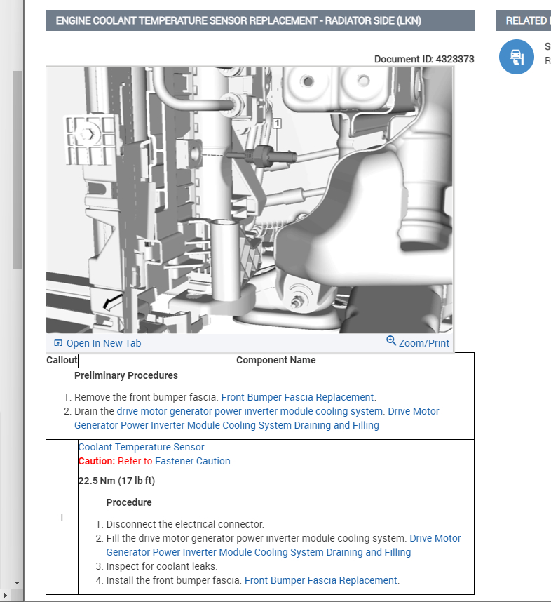 Coolant Temperature Sensor - No Digital Indication