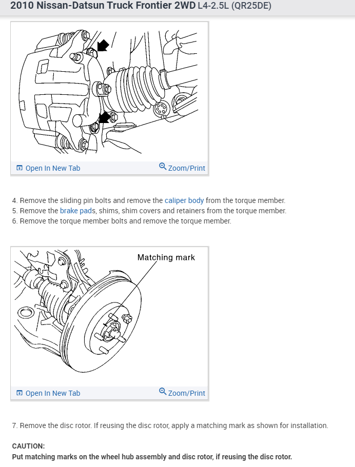 Factory Specs for Torque Settings for Front Brake Calipers Needed