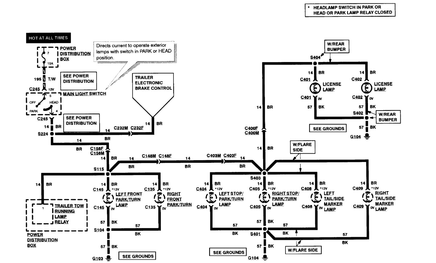 Taillights and Running Lights Do Not Turn Off