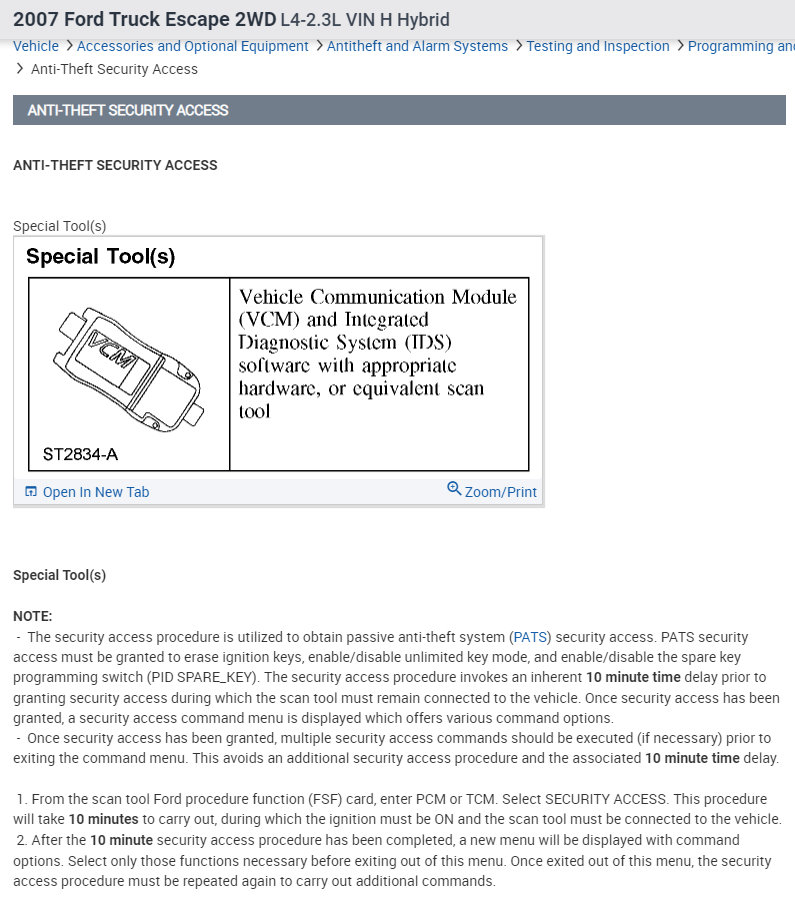 How to Reset Security System? Had to Change the Motor in Car.
