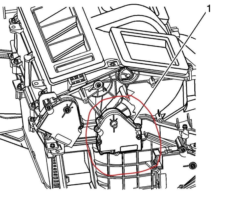 Where Is the Blend Door Actuator Located?