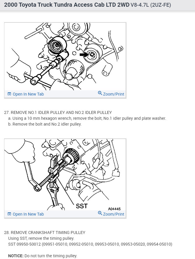 Timing Belt Position the Timing Belt I Have Only Has One
